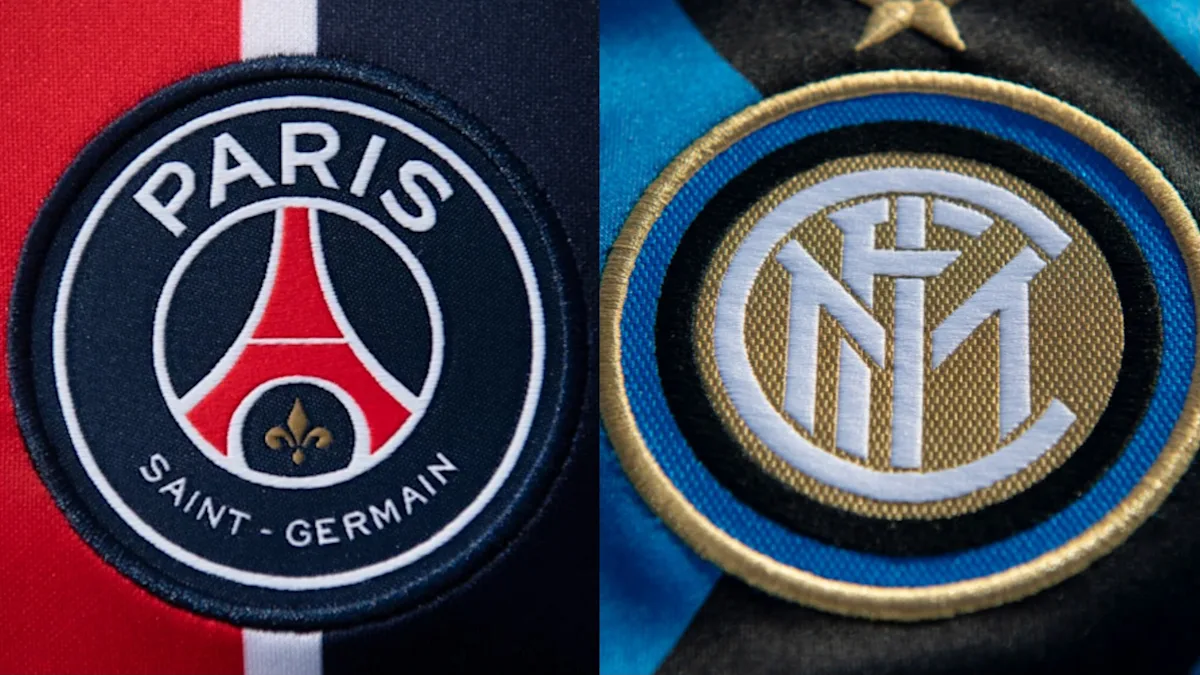 Paris Saint-Germain vs Inter Milan Final Liga Champions logo temp