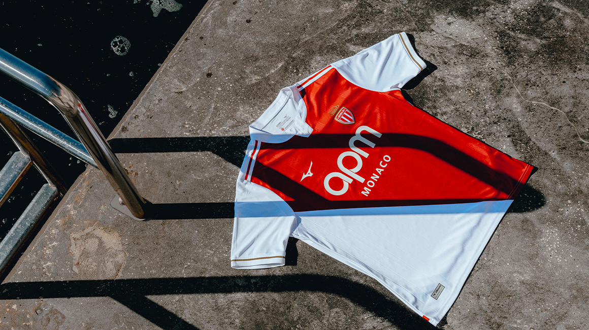 AS Monaco Memperkenalkan Jersey Mizuno Home temp